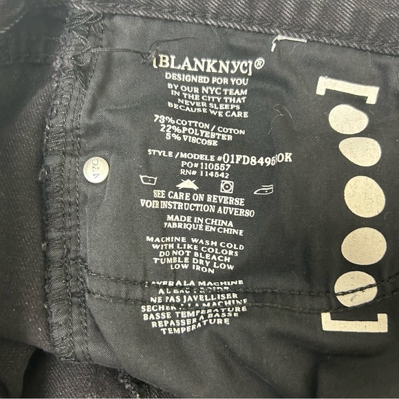 BLANK NYC Black cut-off Jean shorts size: 31 - Picture 10 of 10